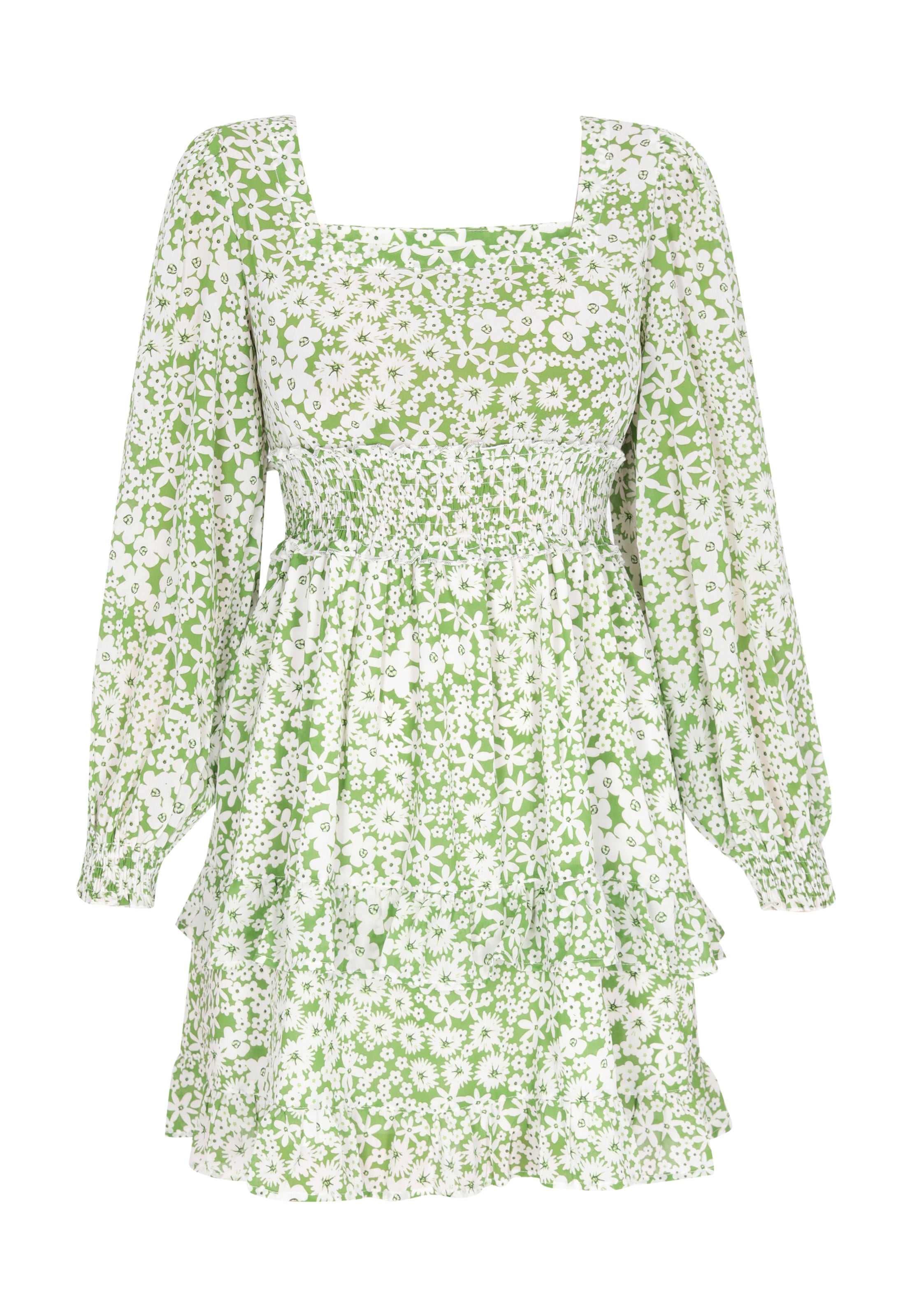 swirly Kleid in Grün: Vorderseite