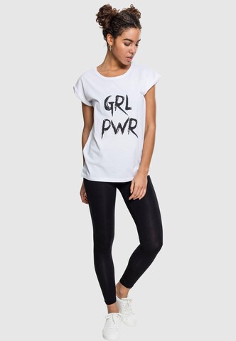 Merchcode - Camiseta ' GRL PWR' en blanco