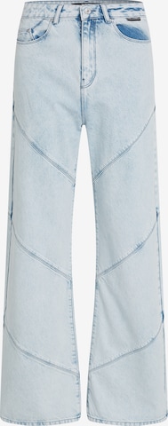 Karl Lagerfeld Wide leg Jeans in Blauw: voorkant