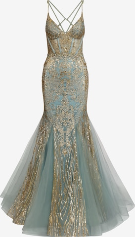 Kraimod Evening Dress in Green: front