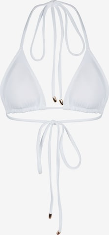 Triangle Hauts de bikini Kadoo en blanc : devant