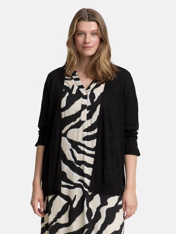 Tom Tailor Women + Strickjacke in Schwarz: Vorderseite