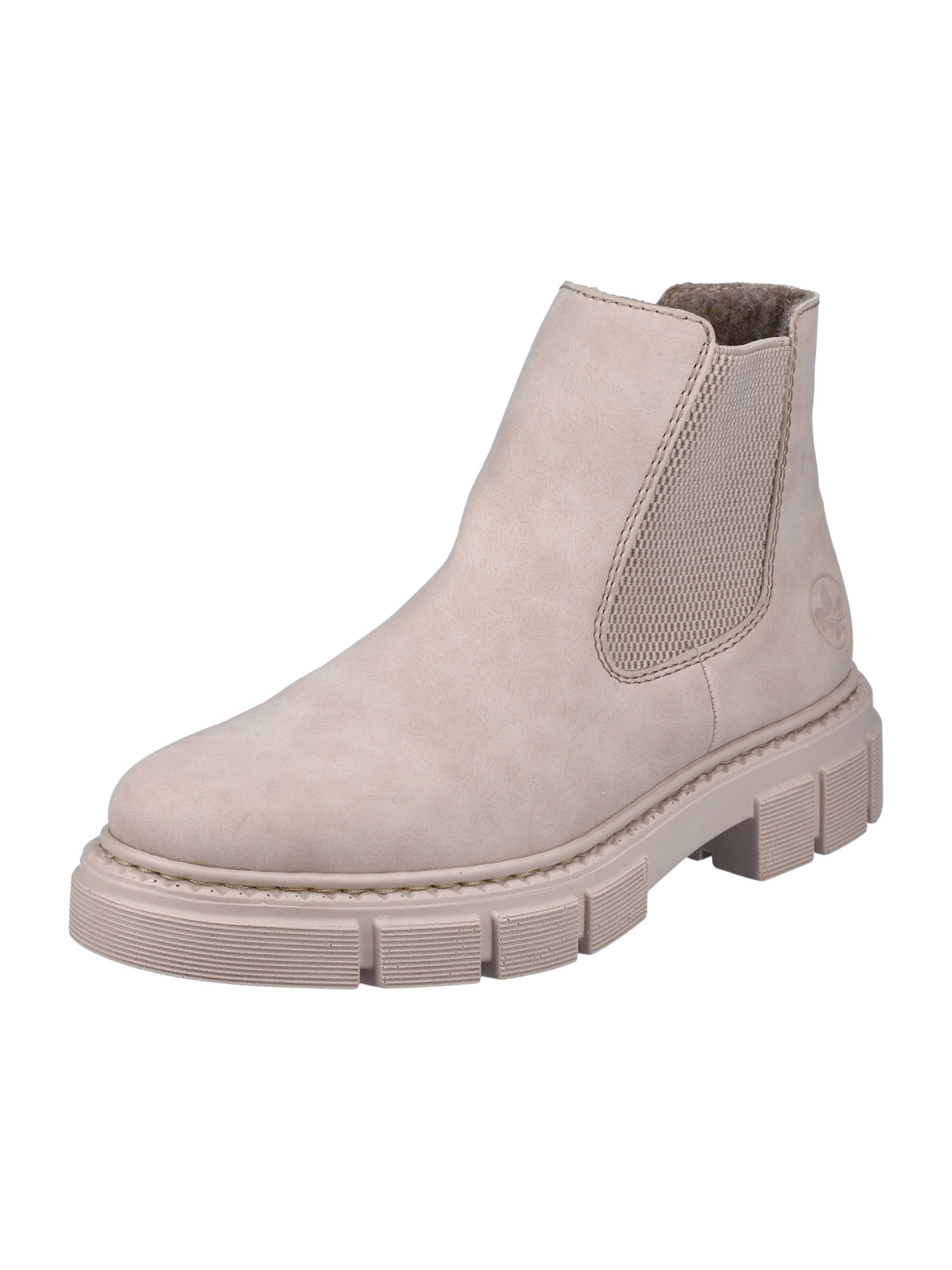 Chelsea Boots Rieker en beige : devant