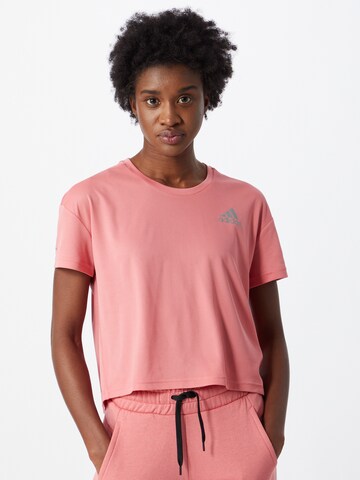 T-shirt fonctionnel ADIDAS SPORTSWEAR en rose : devant