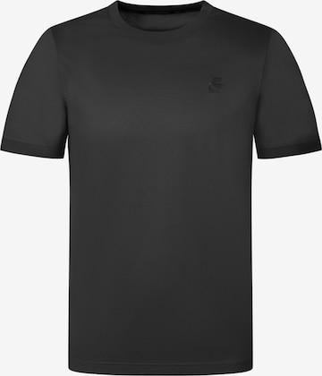 Karl Lagerfeld - Camiseta funcional en negro: frente