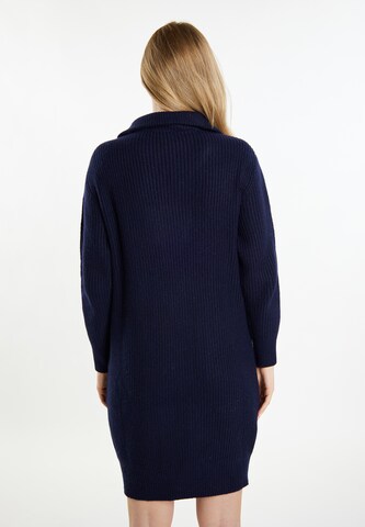 DreiMaster Vintage Knitted dress in Blue