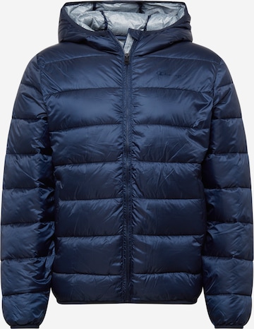 Champion Authentic Athletic Apparel Winter Jacket in Blue: front