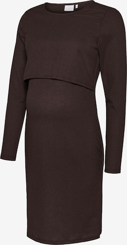 MAMALICIOUS - Vestido en marrón: frente