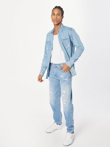 REPLAY Regular fit Overhemd in Blauw