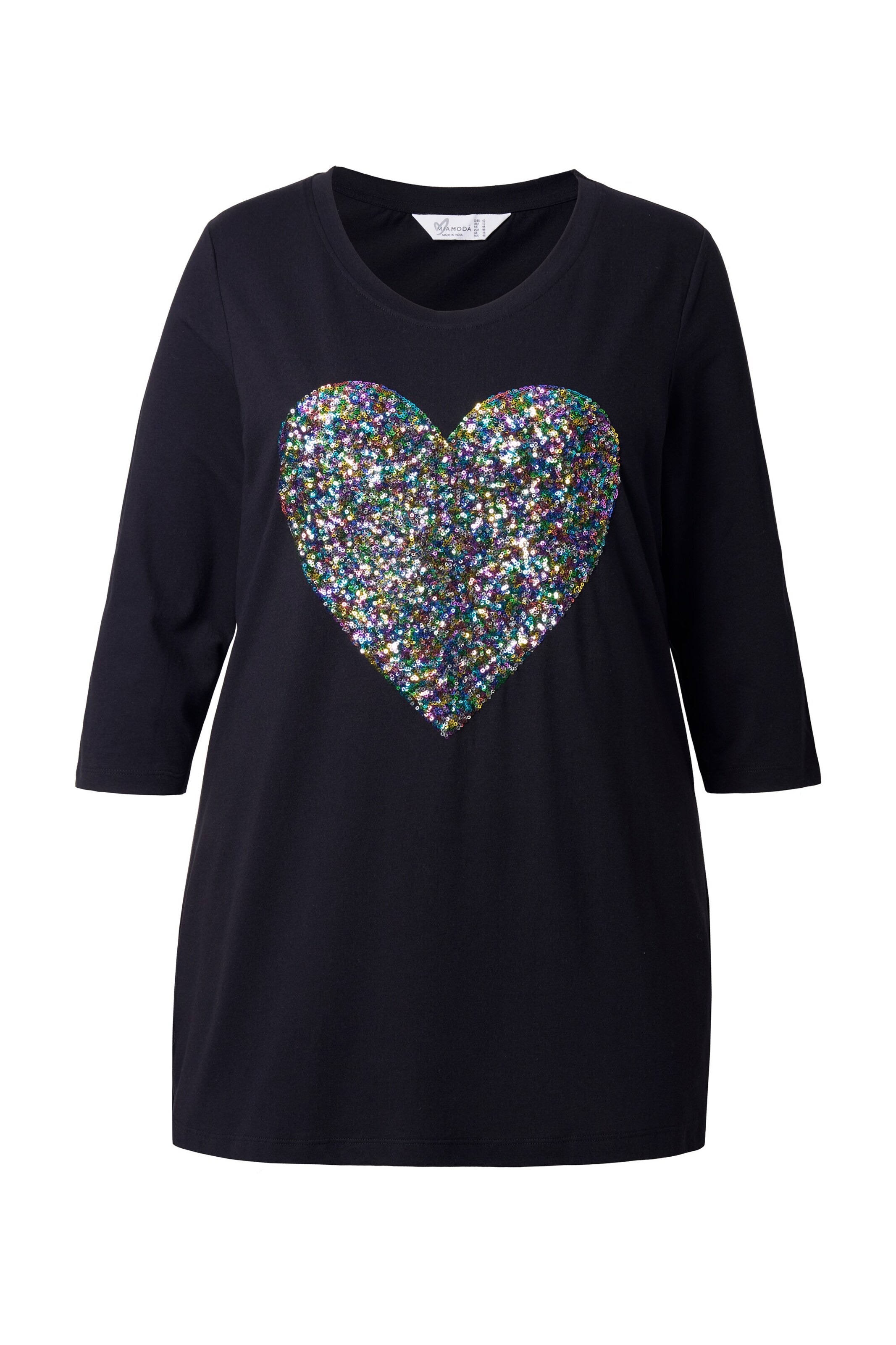 MIAMODA Shirt in Black: front