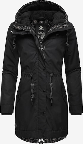 Ragwear - Parka de inverno 'Canny' em preto: frente