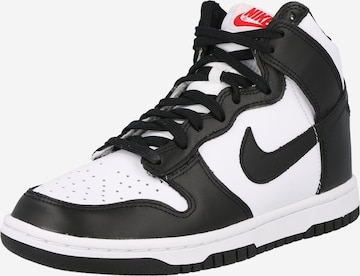 Sneaker alta 'DUNK HIGH' di Nike Sportswear in bianco: frontale