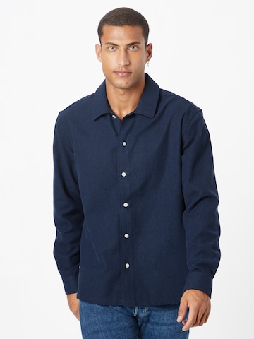 minimum Regular fit Overhemd 'Madsa' in Blauw: voorkant