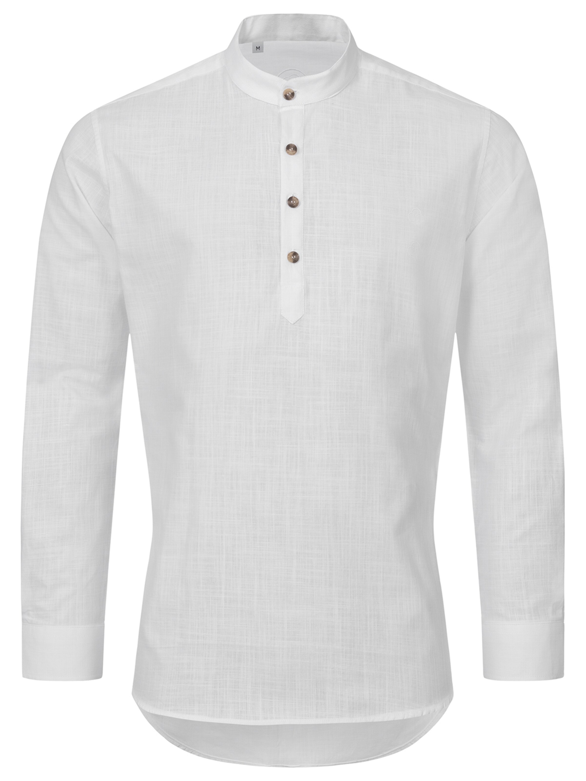 Indumentum Slim Fit Hemd in Weiß: Vorderseite