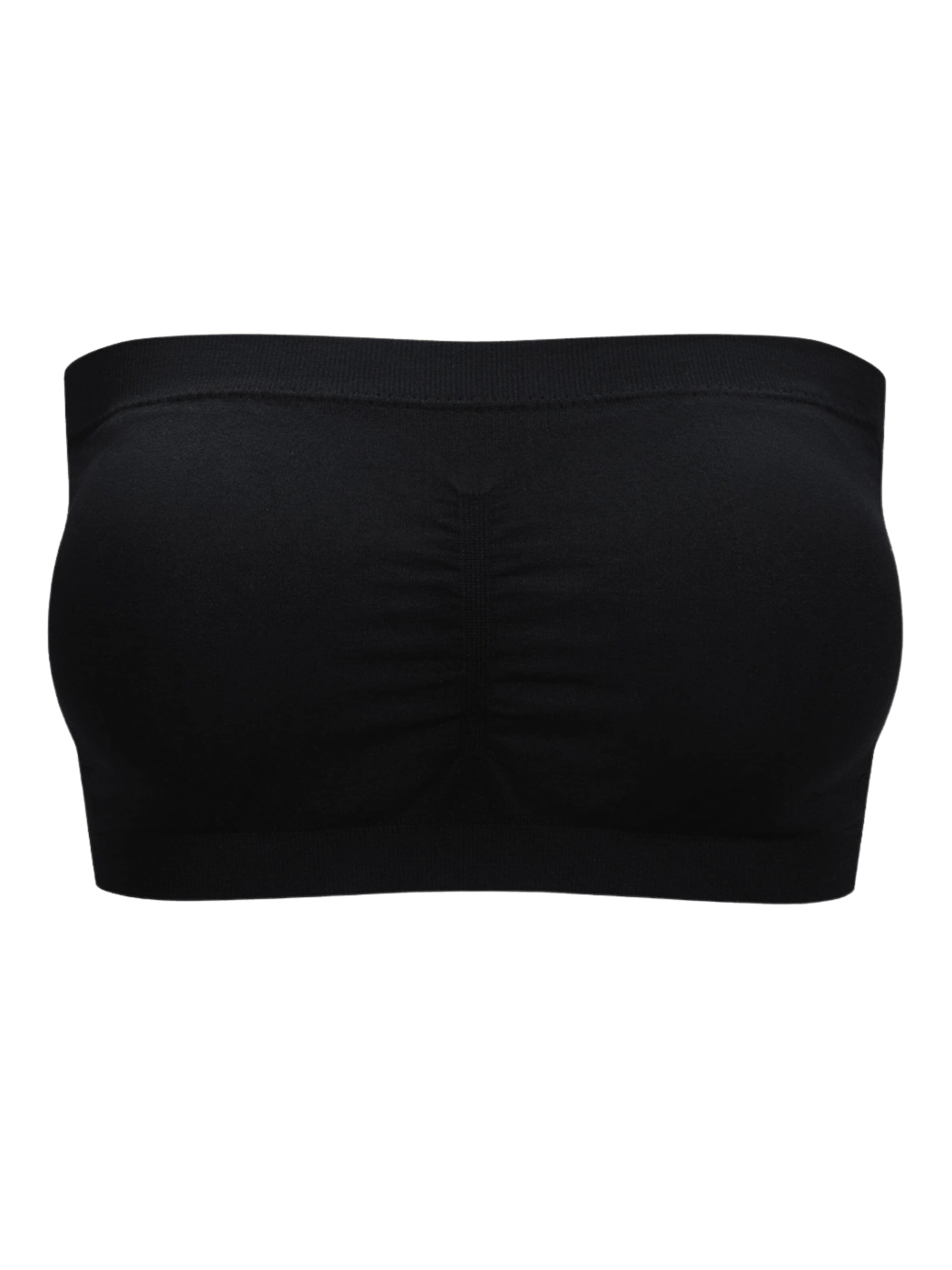 cfab (formerly creamy fabrics) - Bandeau Sujetador en negro: frente