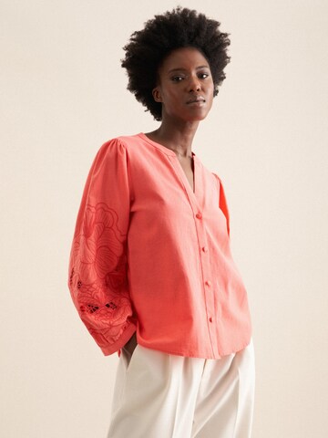 SEIDENSTICKER Tuniek 'Schwarze Rose' in Roze: voorkant