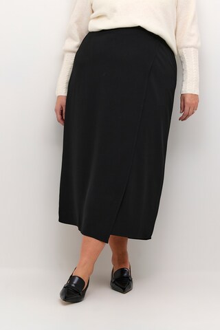 KAFFE CURVE Skirt 'Ellis' in Black: front