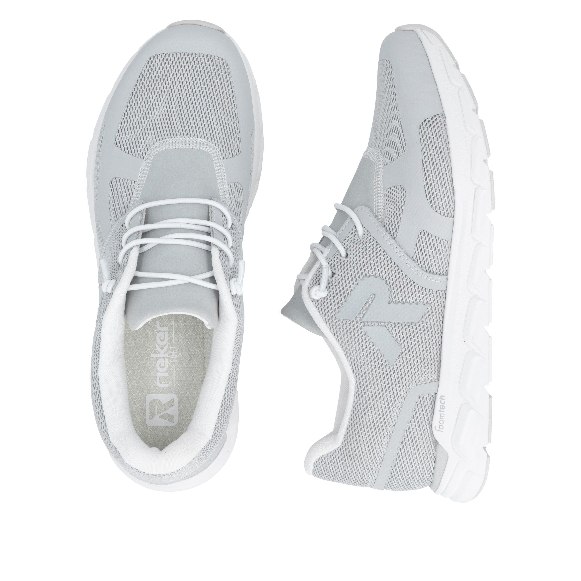 Baskets basses 'M9000' Rieker Sport en gris