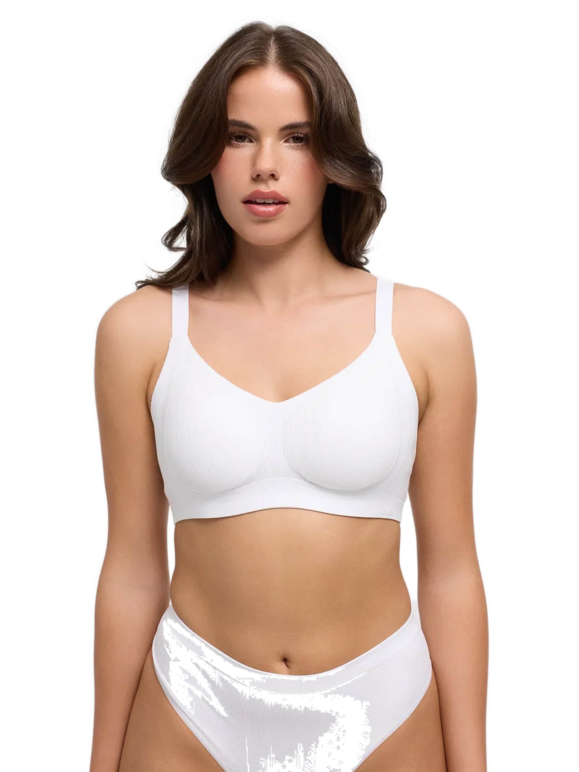 cfab Push-up BH 'Jaquard Seamless Compact Push-Up BH' in Wit
