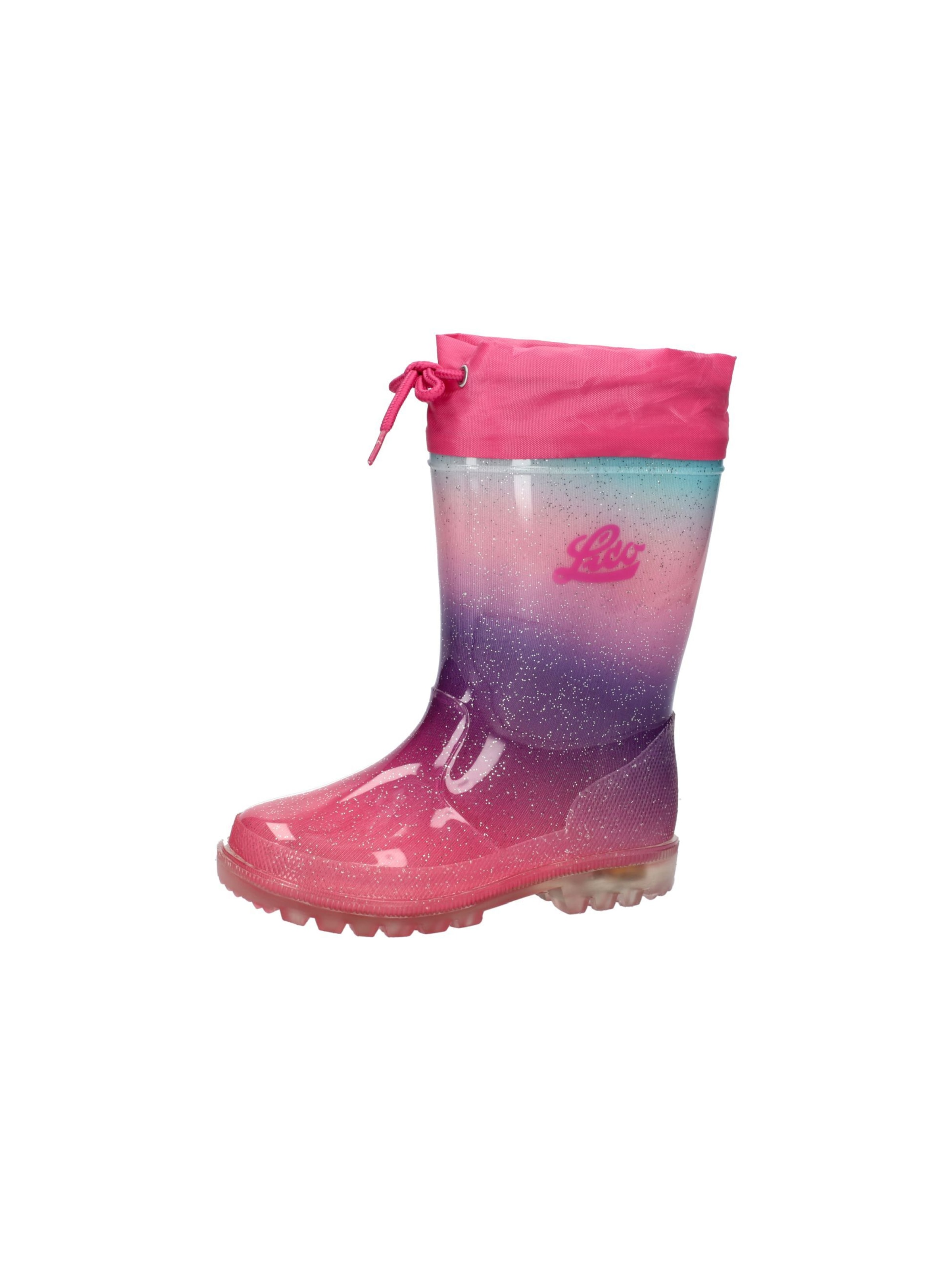 LICO Gummistiefel 'Powerlight Blinky' in Pink: Vorderseite