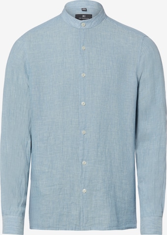 Chemise Nils Sundström en bleu : devant