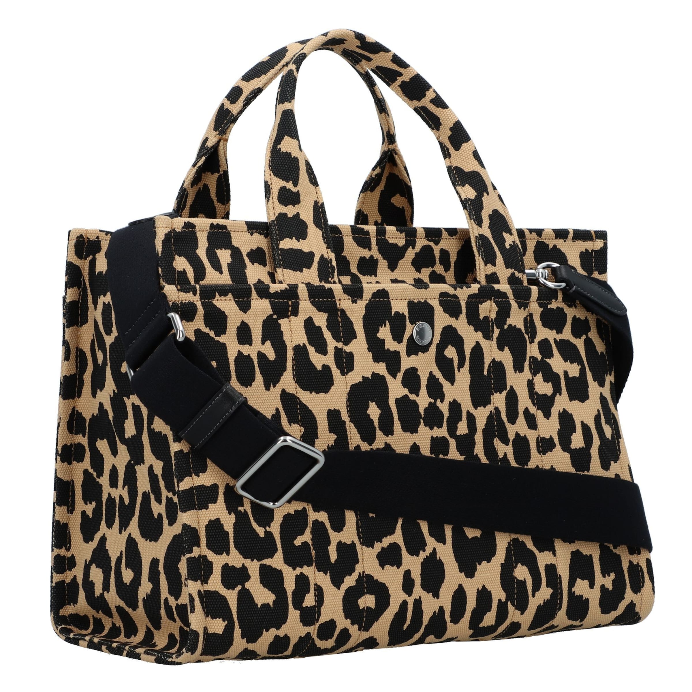 Sacs à main 'CARGO TOTE BAG WITH LEOPARD PRINT' COACH en noir