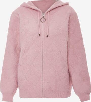 Cardigan Poomi en rose : devant