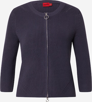 HUGO Knit Cardigan 'Sitinary' in Blue: front