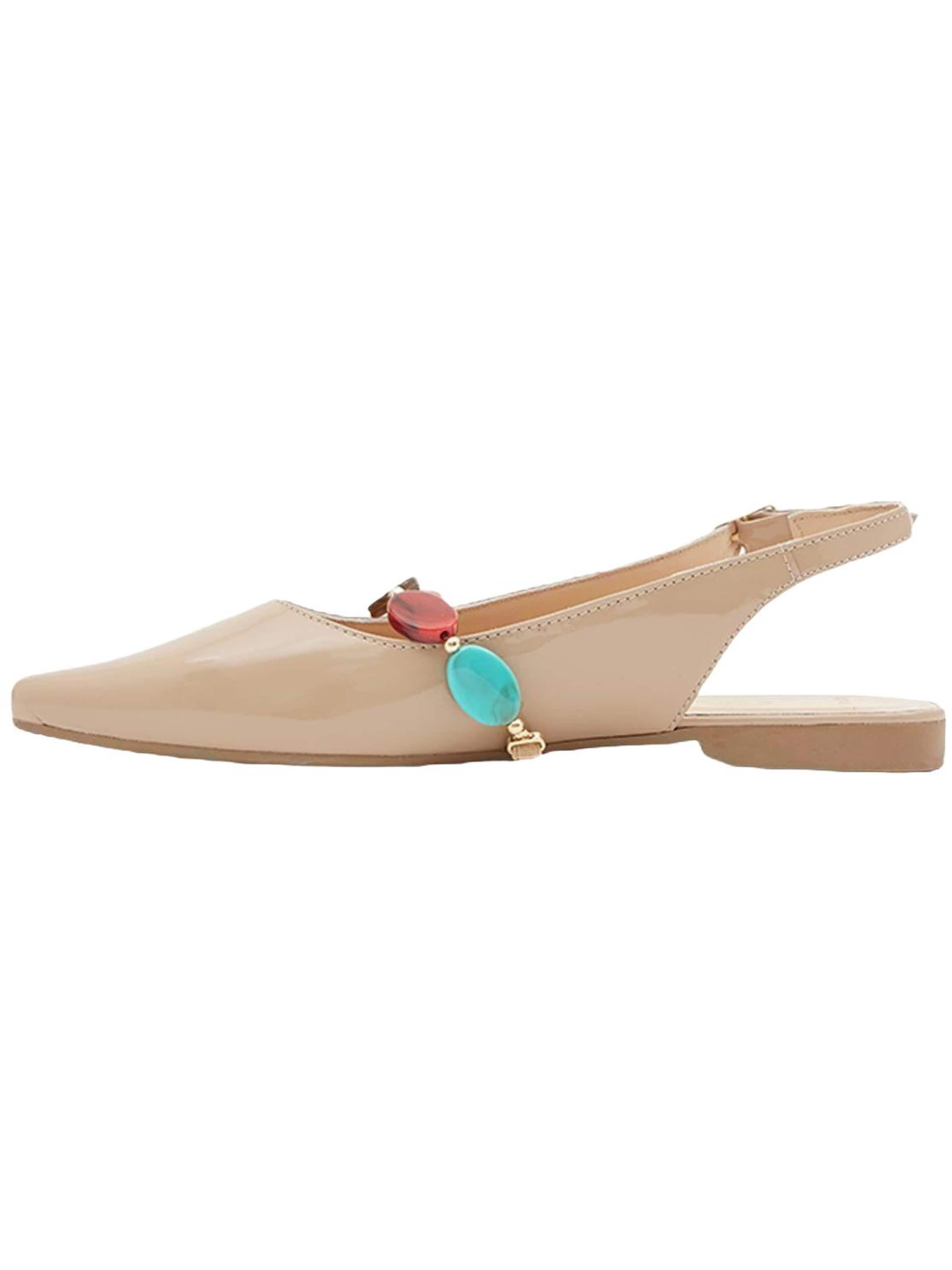 Desa Slingpumps 'Ballerinen' in Beige: voorkant