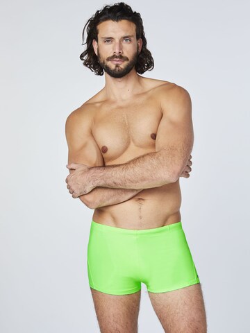 CHIEMSEE Swim Trunks in Green: front