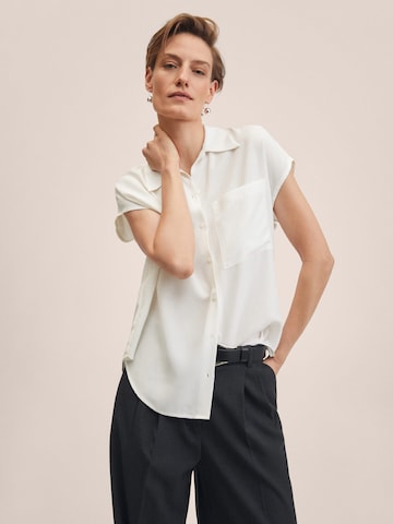 MANGO Blouse 'LIM' in White: front