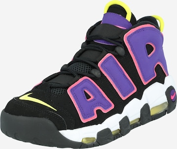Sneaker înalt 'AIR MORE UPTEMPO '96' de la Nike Sportswear pe negru: față
