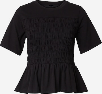 Tricou 'GUNVOR' de la VERO MODA pe negru: față