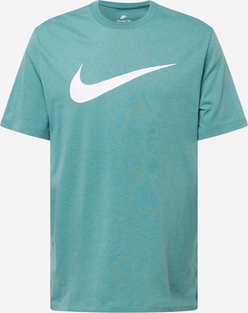 Tricou 'Swoosh' de la Nike Sportswear pe verde: față