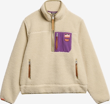 Pull-over Superdry en beige : devant