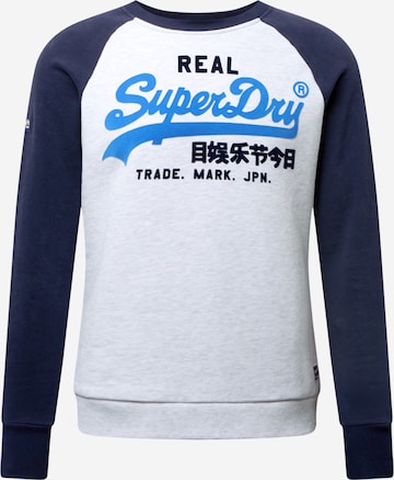 Sweat-shirt Superdry en bleu : devant