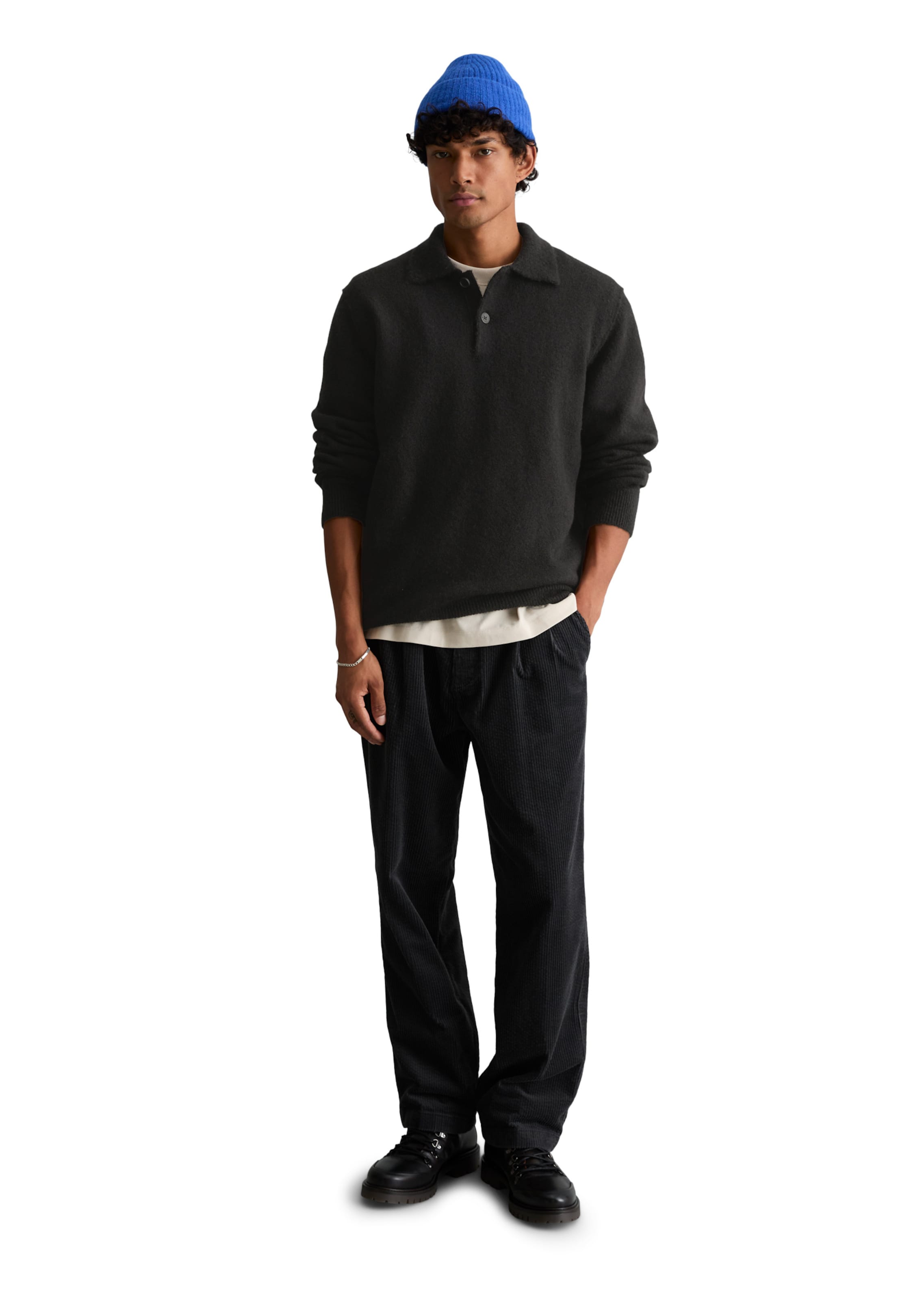 Marc O'Polo DENIM Shirt in Zwart: voorkant