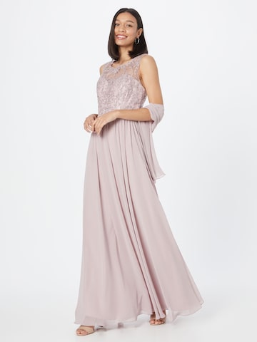 mascara Evening Dress in Pink