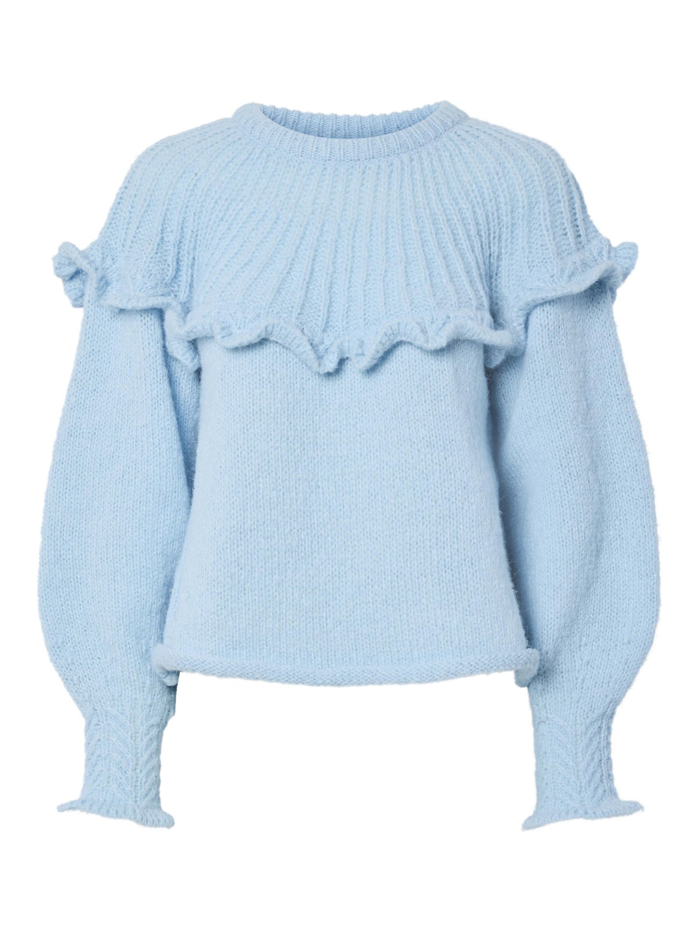 Pull-over 'PCRikka' PIECES en bleu : devant