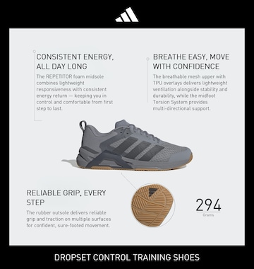ADIDAS PERFORMANCE Sportcipő 'Dropset Control' - szürke