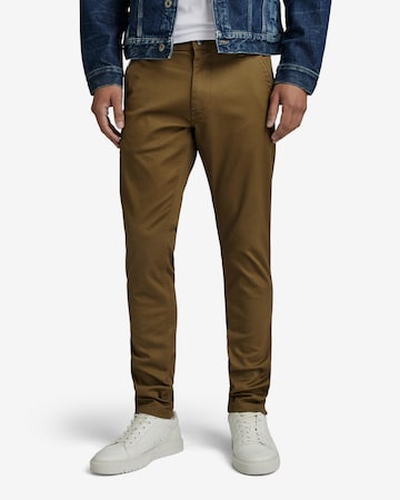 G-Star RAW Skinny Chinohose in Braun: predná strana