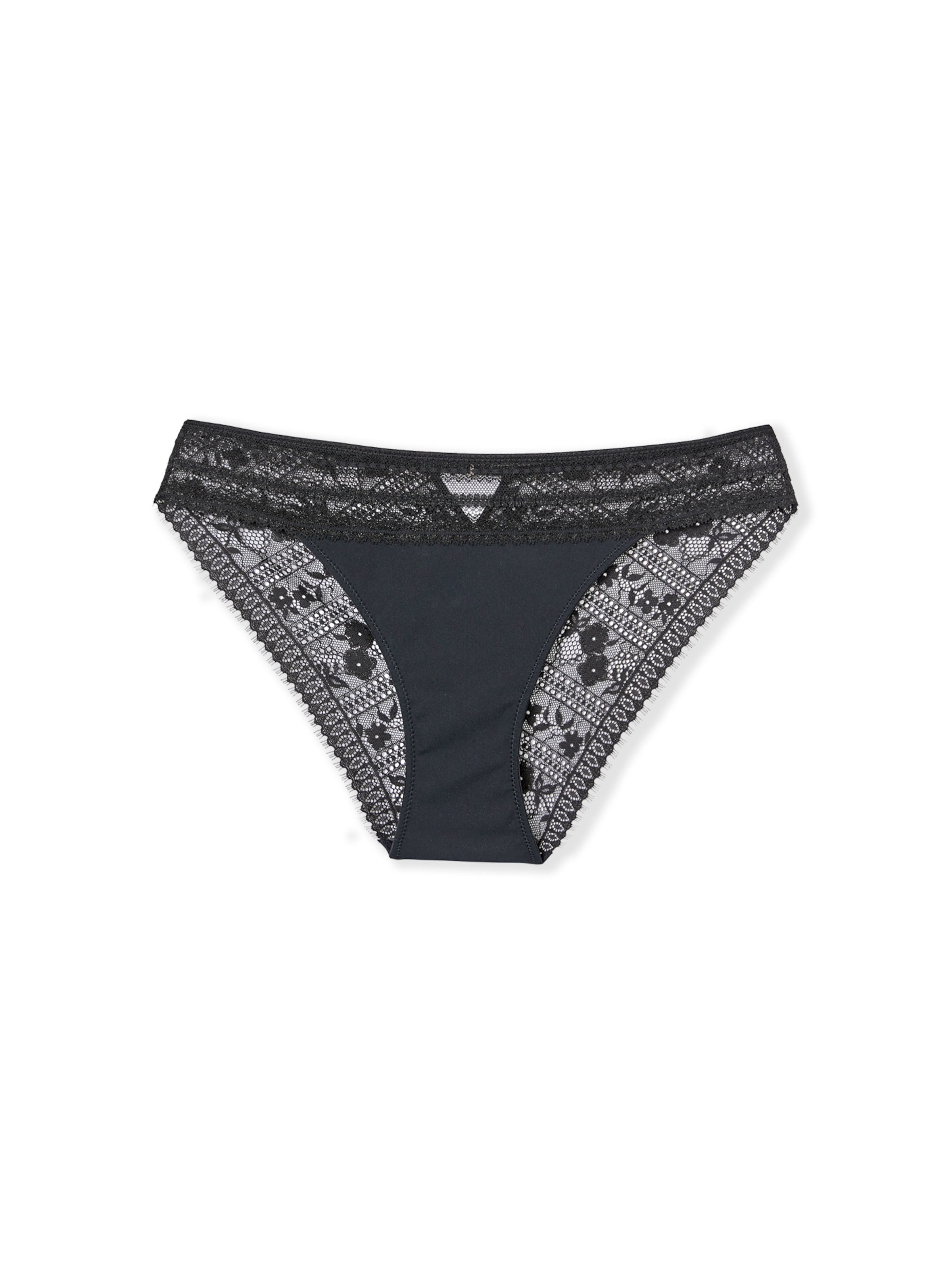 Slip 'Aura' ETAM en noir : devant