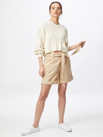 modström Loosefit Hose 'Lvette' in Beige