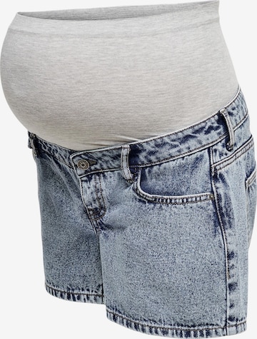 Only Maternity Regular Shorts  'JAGGER' in Blau: predná strana