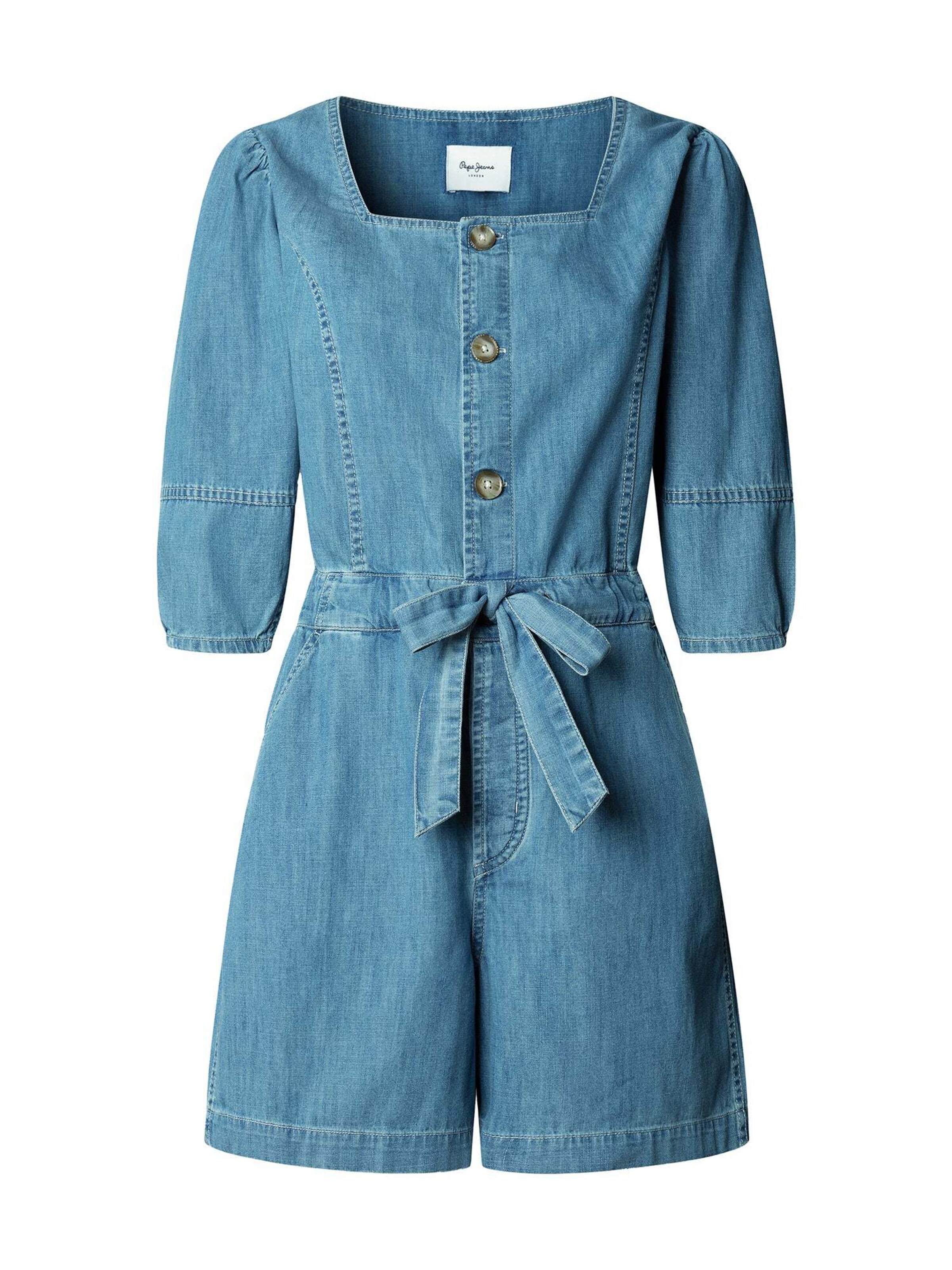 Combinaison 'MARTHA' Pepe Jeans en bleu : devant