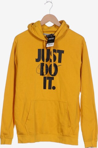 NIKE Sweatshirt & Zip-Up Hoodie in L in Yellow: front