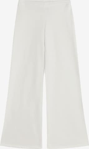 Wide leg Pantaloni di Bershka in bianco: frontale