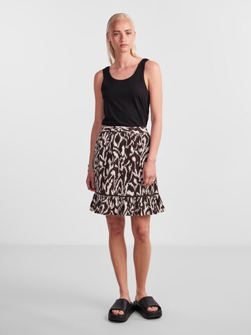 PIECES Kjol 'JEANITA' i brun