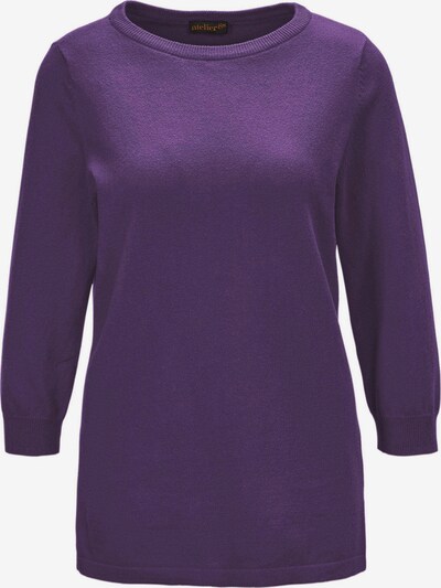 Goldner Pullover in lila, Produktansicht