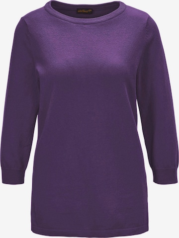 Goldner Pullover in Lila: Vorderseite